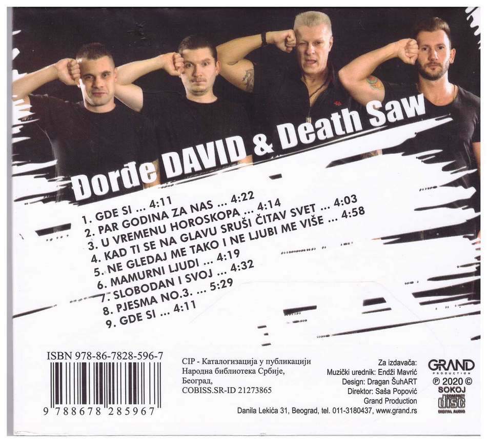 CD Djordje David & Death Saw - Da se ne zaboravi album 2020 