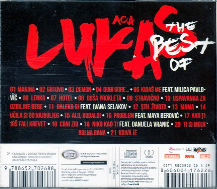 CD Aca Lukas - The Best Of KOMPILACIJA 2021 