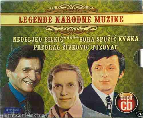 LEGENDE NARODNE MUZIKE BILKIC BORA SPUZVIC KVAKA PREDRAG ZIVKOVIC TOZOVAC (2CD)